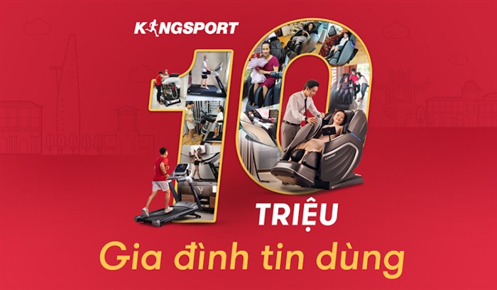 Thương hiệu Kingsport được hơn 10 triệu khách hàng tin dùng trong suốt 12 năm qua.