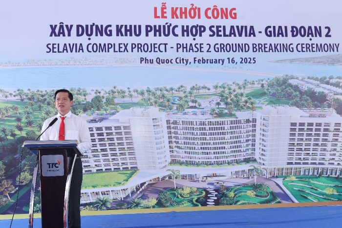 Ông Trần Minh Khoa - Chủ tịch Ủy ban Nhân dân Thành phố Phú Quốc phát biểu chúc mừng tại sự kiện