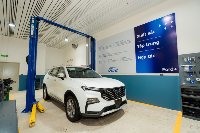 Khu vực thực hành tại trung tâm đào tạo của Ford Việt Nam