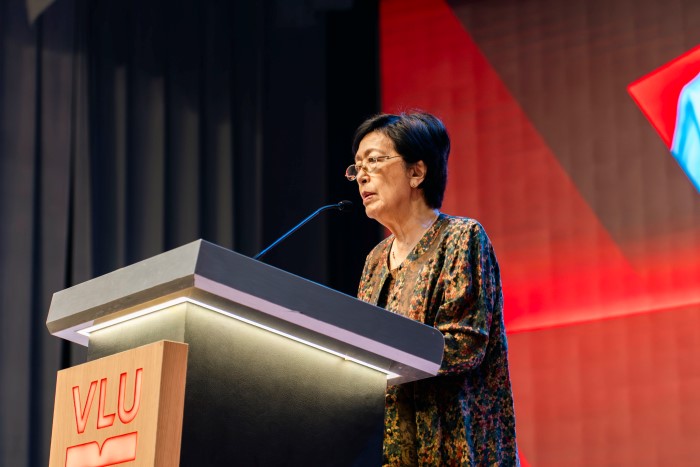 Bà Tôn Nữ Thị Ninh – Nhà ngoại giao giáo dục kỳ cựu của Việt Nam chia sẻ tại sự kiện