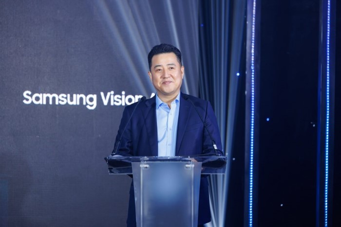 Ông Hyung Bin Joo, Tổng Giám đốc Công ty Điện tử Samsung Vina, phát biểu mở đầu sự kiện