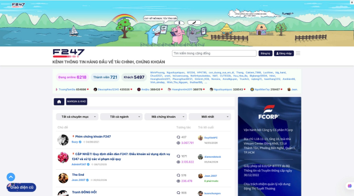 Fanpage F247 từ lâu đã định hình là kênh thông tin hàng đầu về Tài chính-Chứng khoán