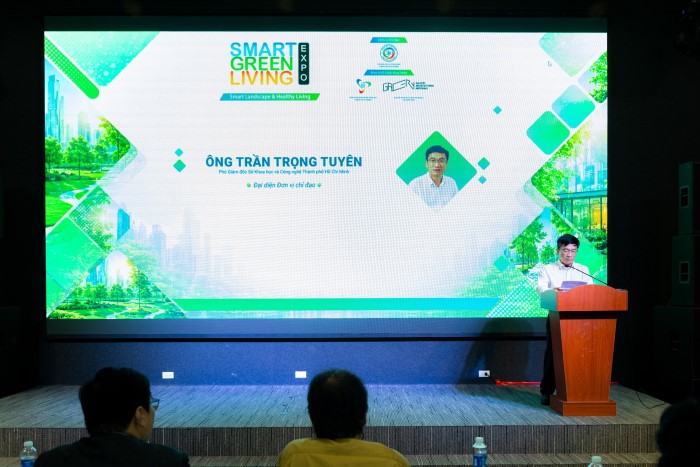 Ông Trần Trọng Tuyển - Phó Giám đốc Sở Khoa học& Công nghệ TP.HCM phát biểu 