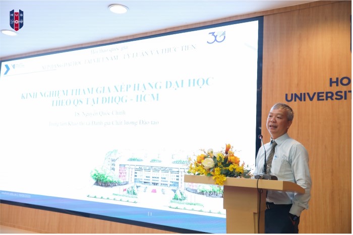 TS. Nguyễn Quốc Chính trình bày tham luận