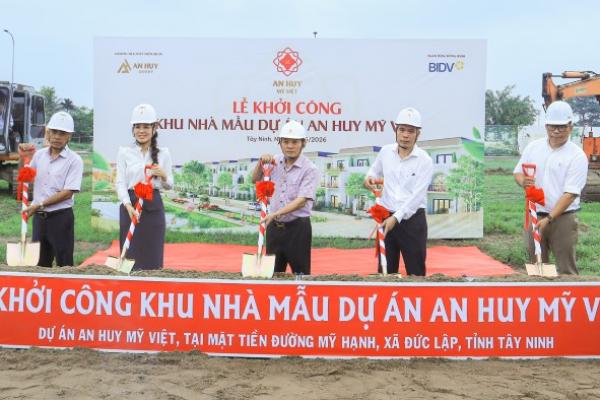 Khởi công khu nhà mẫu An Huy Mỹ Việt: Tăng lực hút nhờ hạ tầng hoàn thiện, có thể xây dựng ngay