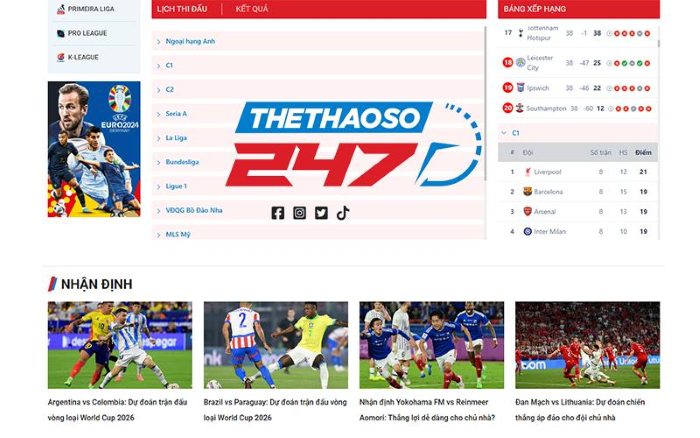 Thethaoso247 tiếp tục đổi mới, mang đến tin tức thể thao hoàn hảo