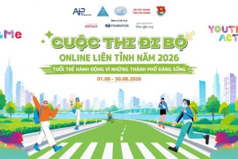 Tuổi trẻ hành động vì những thành phố đáng sống: Phát động Cuộc thi đi bộ online liên tỉnh tại khu vực Đồng bằng sông Cửu Long năm 2026