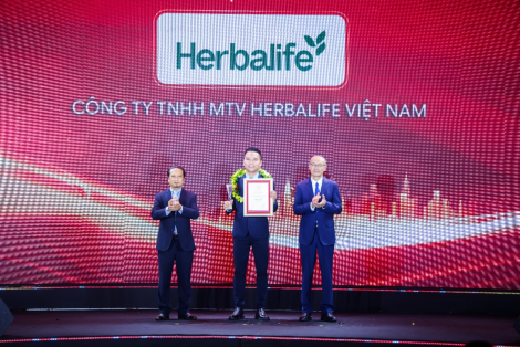 Herbalife Việt Nam vinh dự nhận Giải thưởng Top 10 Công ty Thực phẩm Uy tín năm thứ sáu liên tiếp