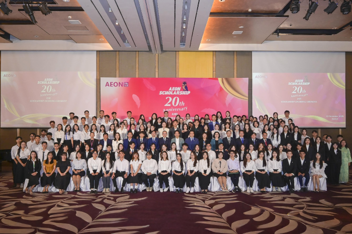 Lễ trao Học bổng AEON 1% diễn ra ngày 22/11, ghi dấu chặng đường 20 năm đồng hành của AEON Việt Nam trong chuỗi chương trình nuôi dưỡng thế hệ trẻ