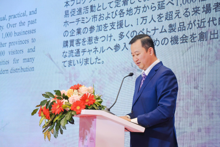 Ông Trần Phú Lữ - Giám đốc Trung tâm Xúc tiến Thương mại và Đầu tư TP.HCM (ITPC) phát biểu tại sự kiện