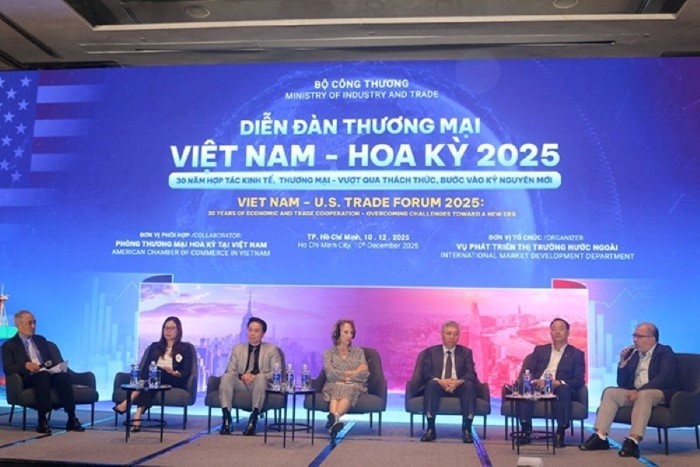 Diễn đàn Thương mại Việt Nam - Mỹ do Bộ Công Thương tổ chức ngày 10/12/2025 ở TP.HCM nhằm tiếp tục thúc đẩy quan hệ thương mại song phương 2 nước