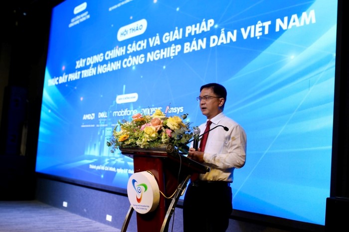 Phó Chủ tịch UBND TPHCM Nguyễn Mạnh Cường phát biểu tại hội thảo